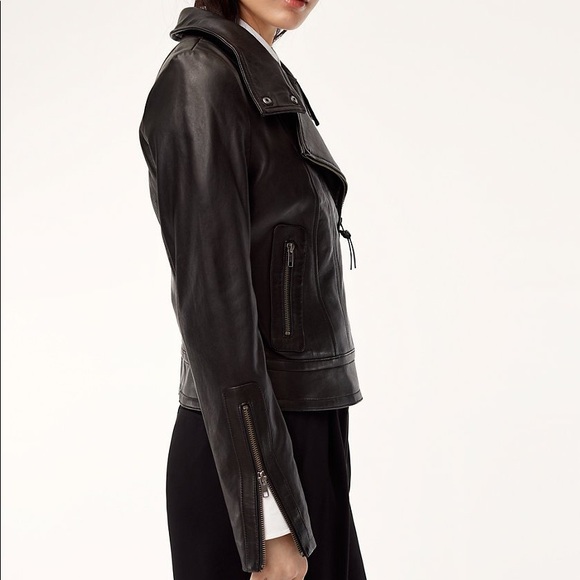MACKAGE for ARITZIA Kenya Leather Jacket - Black - Picture 4 of 8